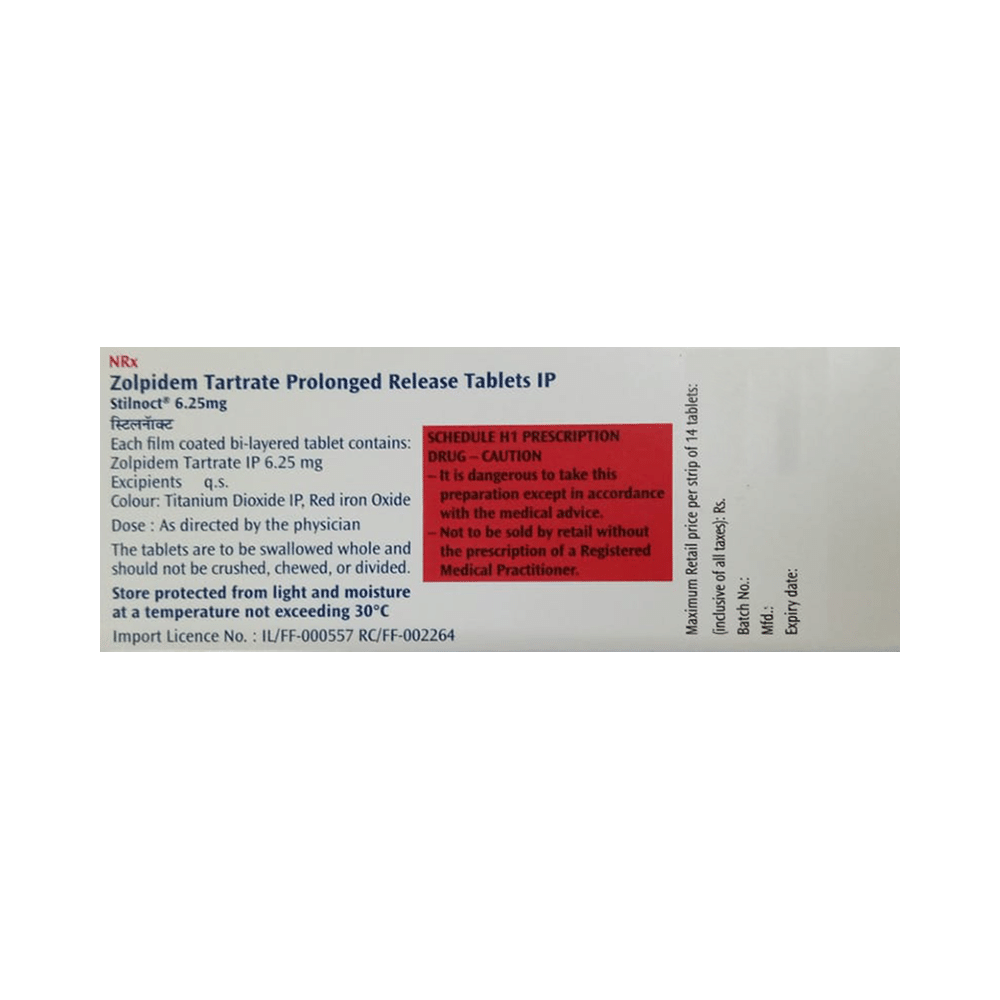 Stilnoct 6.25mg Tablet - Image 2