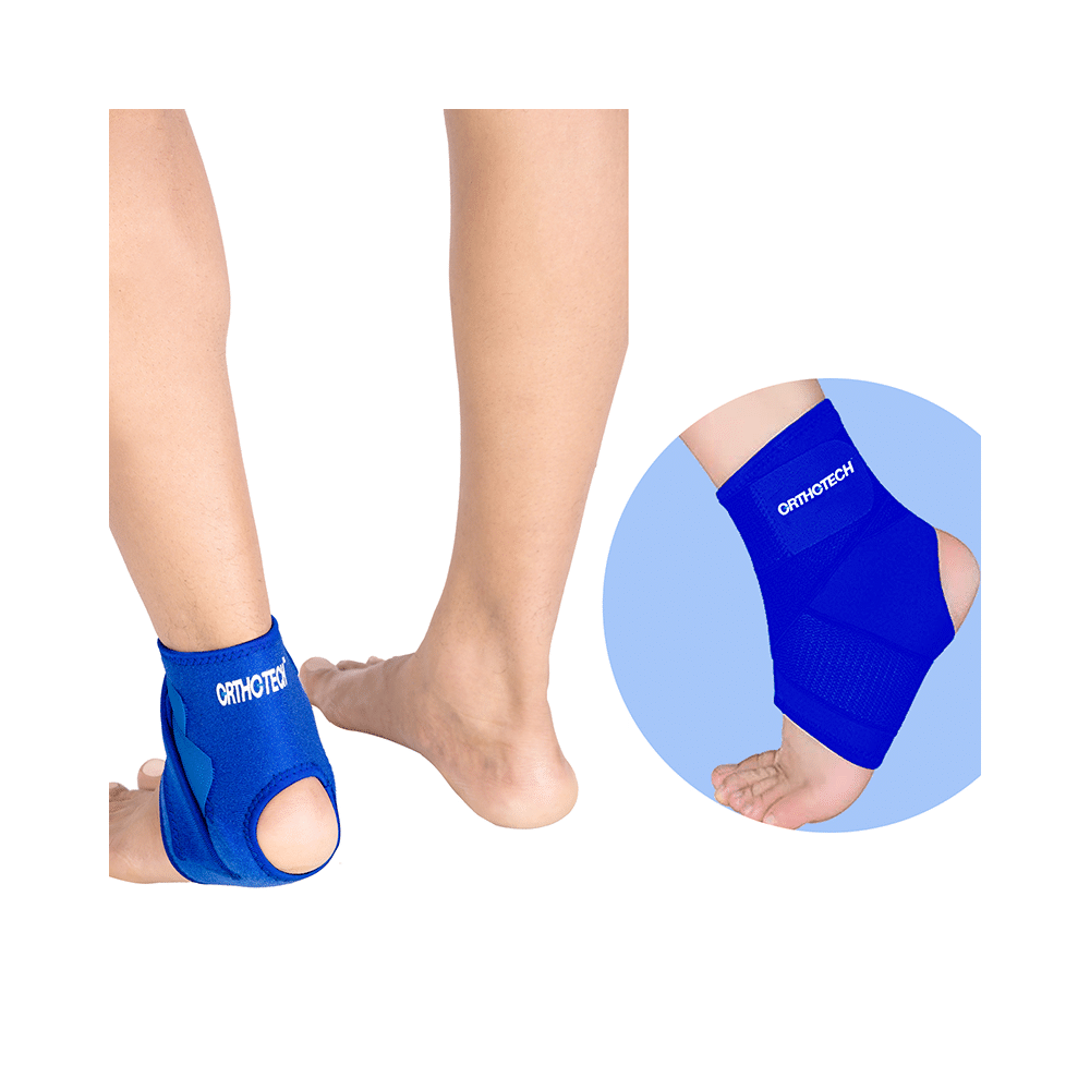 Orthotech OR 4111 Ankle Support with Stays Free Size Blue - Image 2