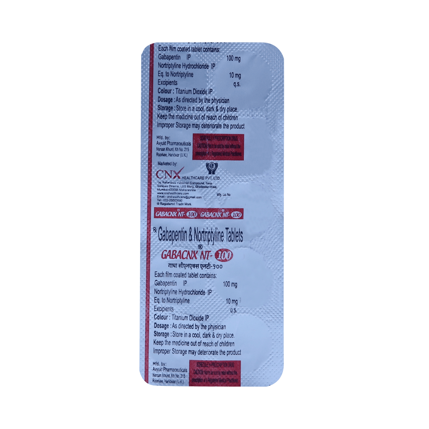 Gabacnx NT 100 Tablet - Image 3