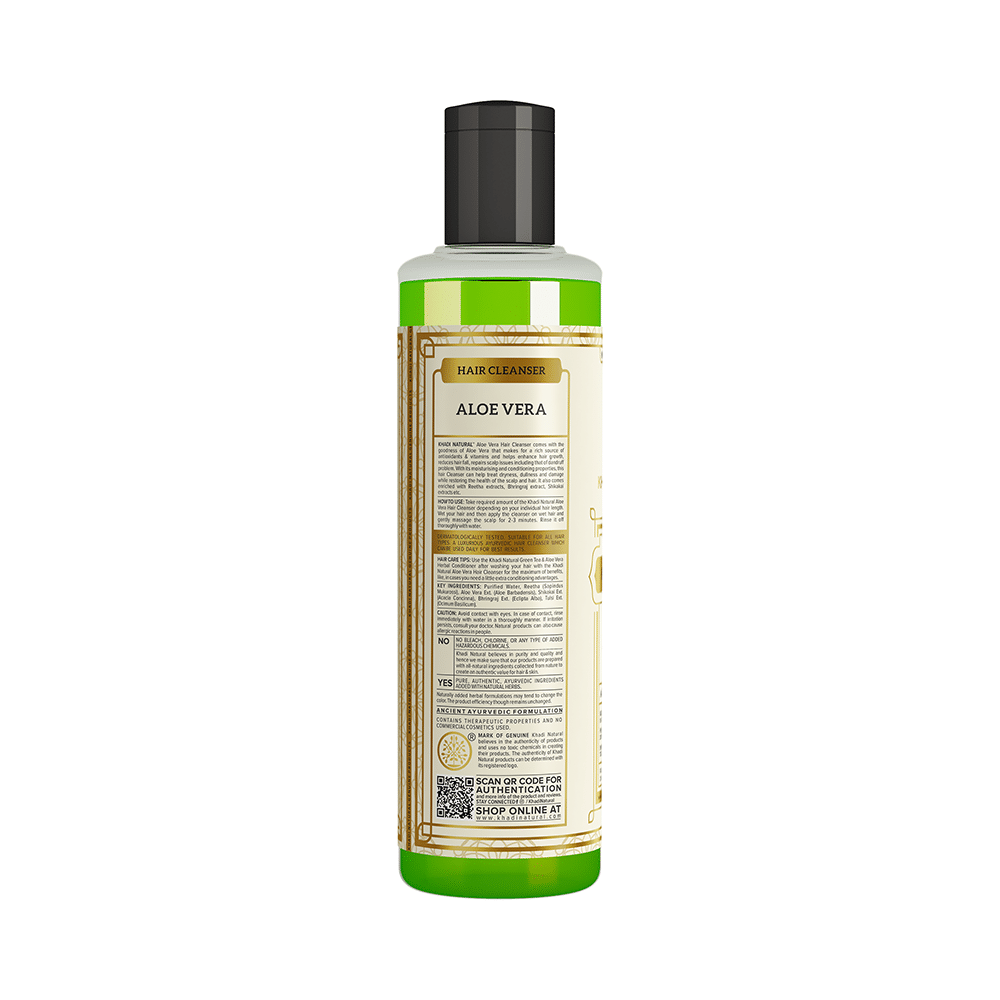 Khadi Naturals Ayurvedic Aloevera Hair  Cleanser - Image 3
