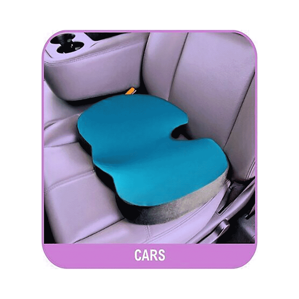 Viaggi Coccyx Orthopedic Memory Foam Seat Cushion with Cooling Gel - Image 7