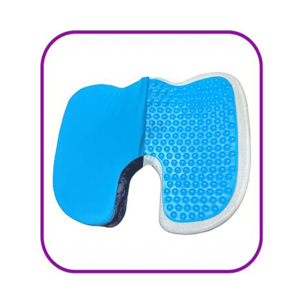 Viaggi Coccyx Orthopedic Memory Foam Seat Cushion with Cooling Gel - Image 9