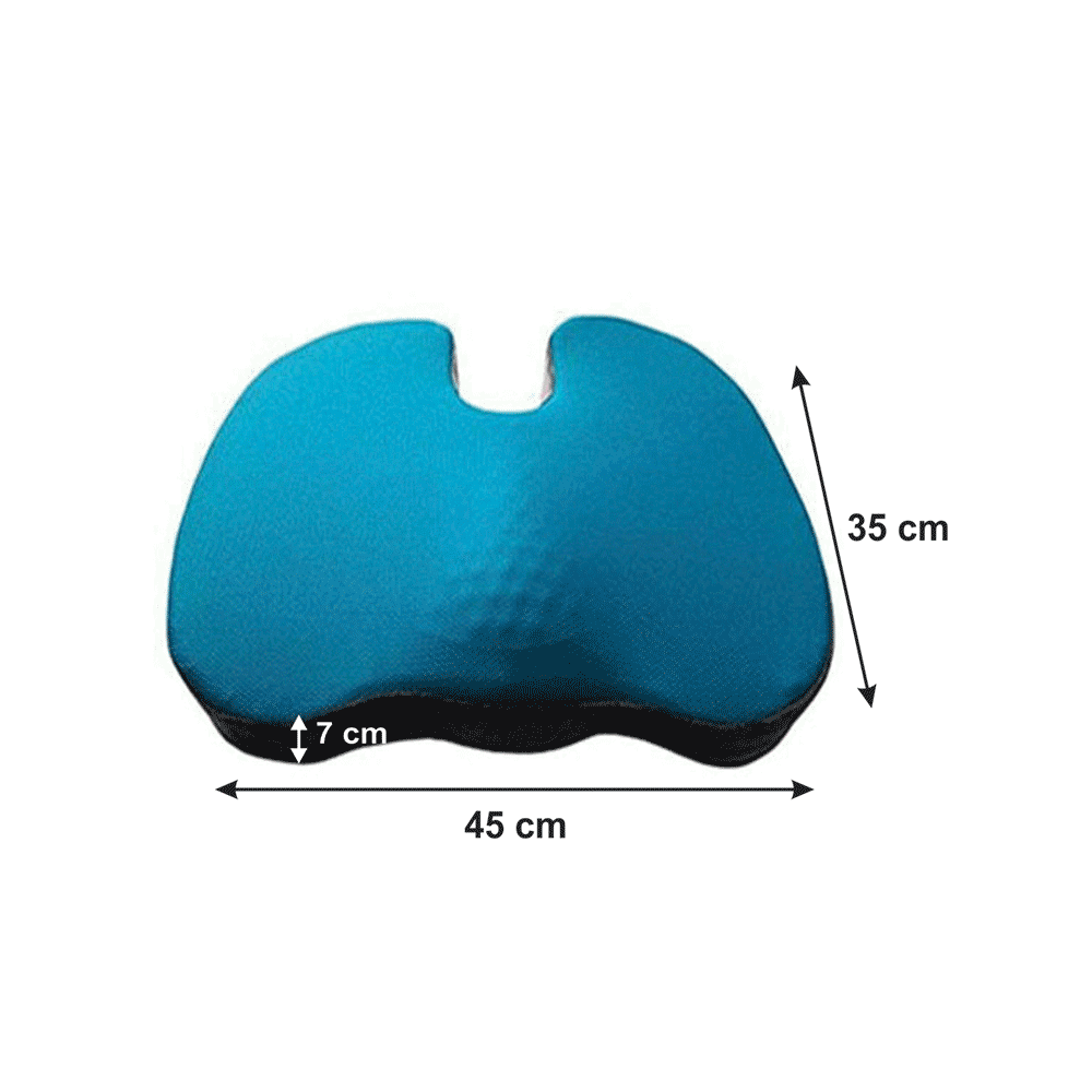 Viaggi Coccyx Orthopedic Memory Foam Seat Cushion with Cooling Gel - Image 2