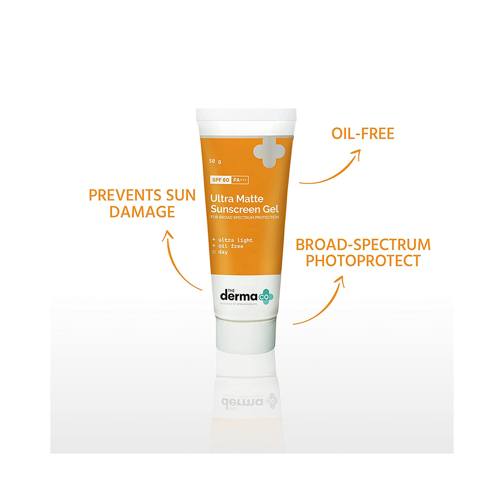 The Derma Co Ultra Matte Sunscreen Gel SPF 60 PA+++ | Oil-Free - Image 2