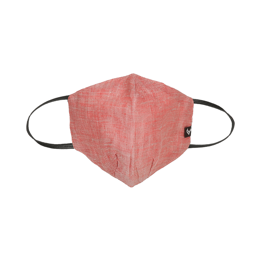 Linen Club 3 Layered Reusable Outdoor Protection Mask Red R8