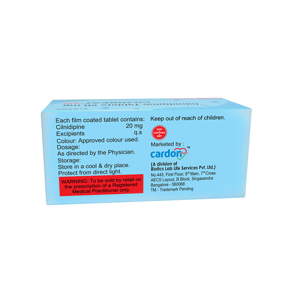 Cilnibeat 20mg Tablet - Image 2