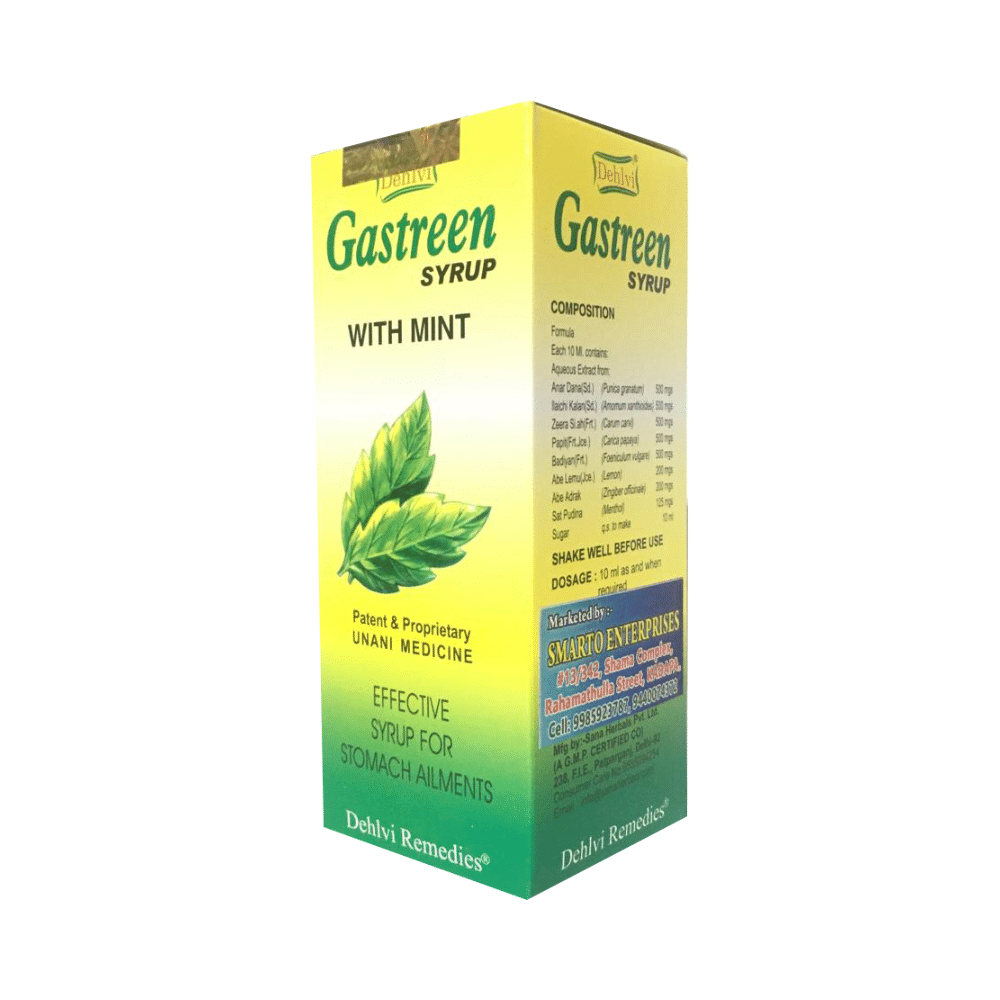 Dehlvi Gastreen Syrup with Mint (100ml Each) - Image 4