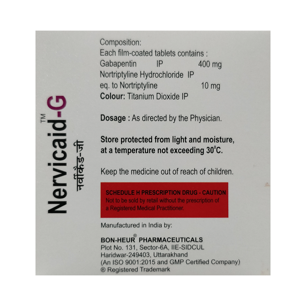 Nervicaid-G Tablet - Image 2