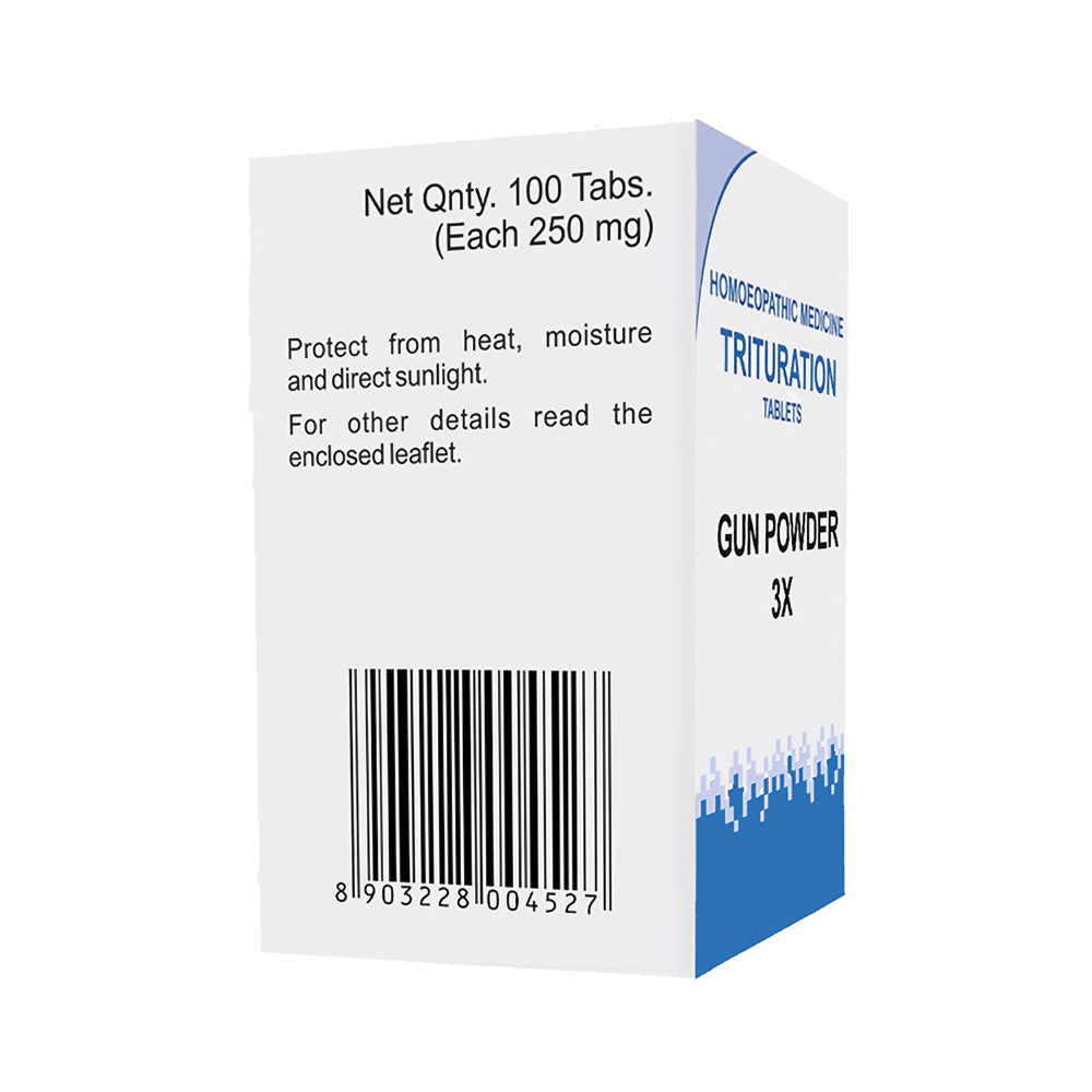 Bakson's Homeopathy Gun Powder Trituration Tablet 3X - Image 3