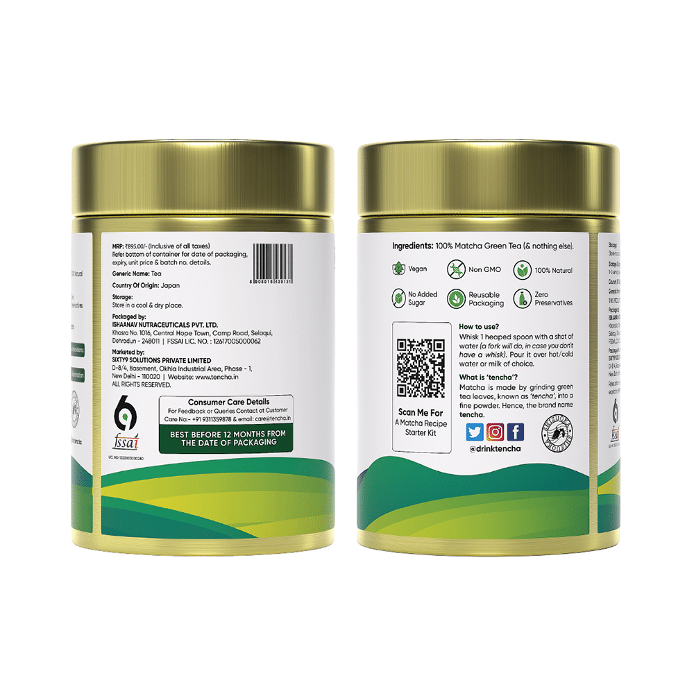 Tencha Blends Ceremonial Matcha Green Tea (30gm Each) with Spoon Free - Image 8