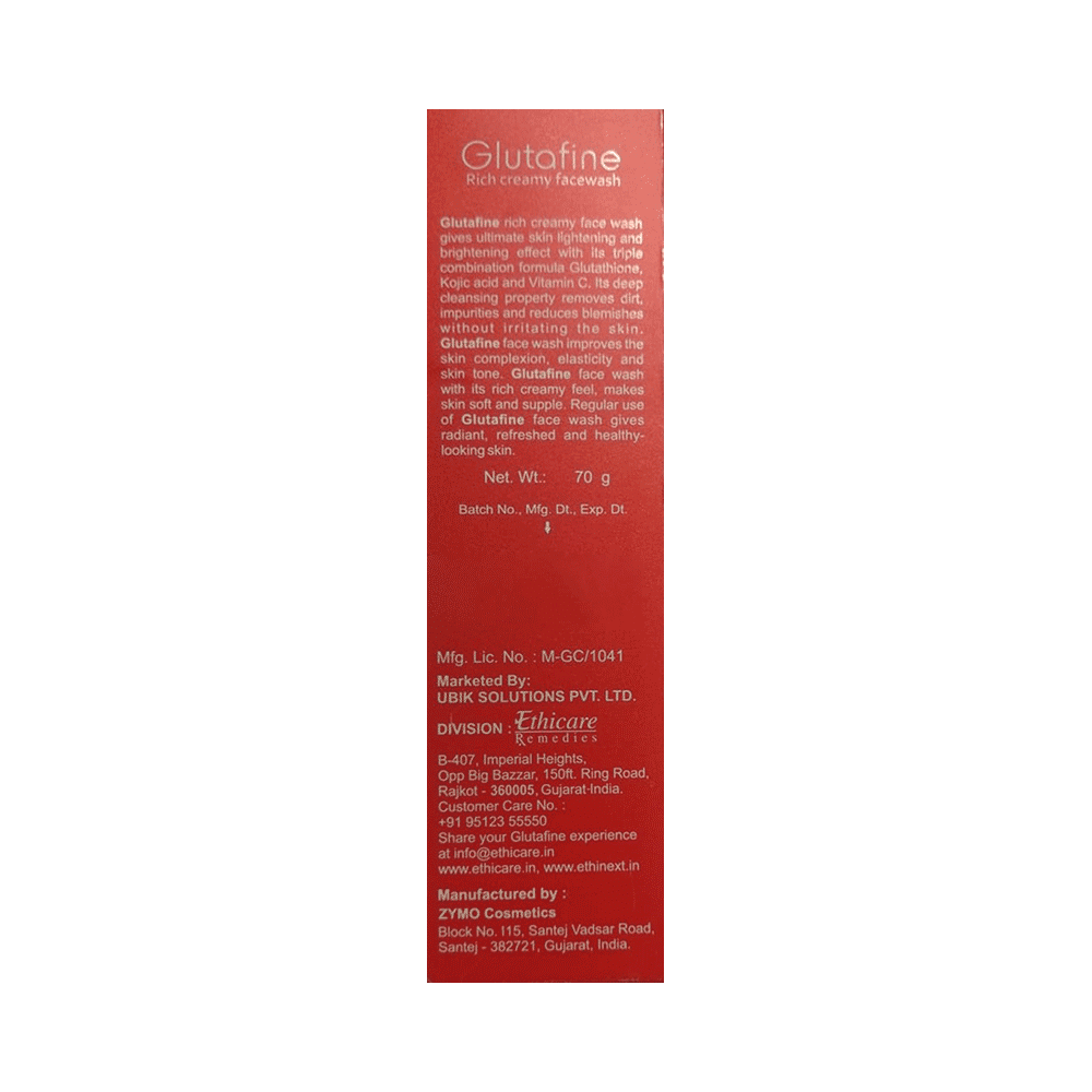 Glutafine Rich Creamy Face Wash | For Skin Lightening & Brightening - Image 4