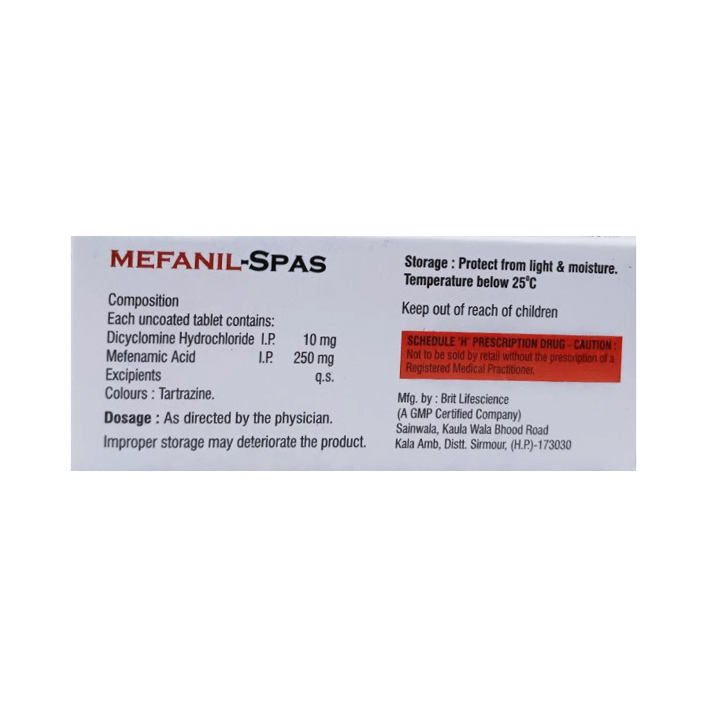 Mefanil-Spas Tablet - Image 2