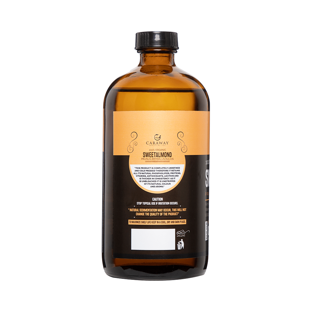 Caraway 100% Organic Sweet Almond Cold Pressed Oil - Image 2