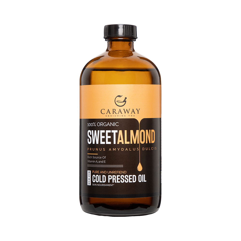 Caraway 100% Organic Sweet Almond Cold Pressed Oil - Image 1