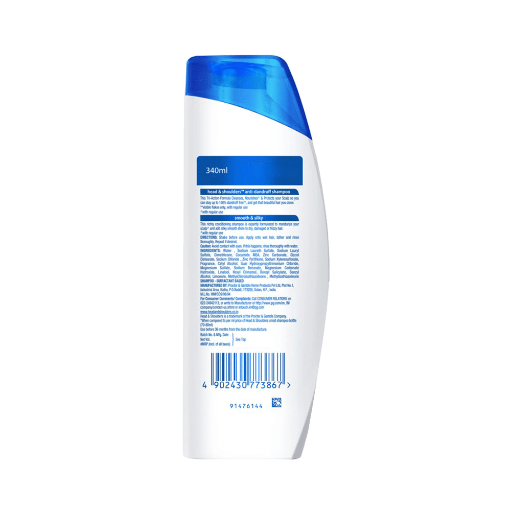 Head & Shoulders Smooth & Silky Anti-Dandruff Shampoo | For Hair Care - Image 2