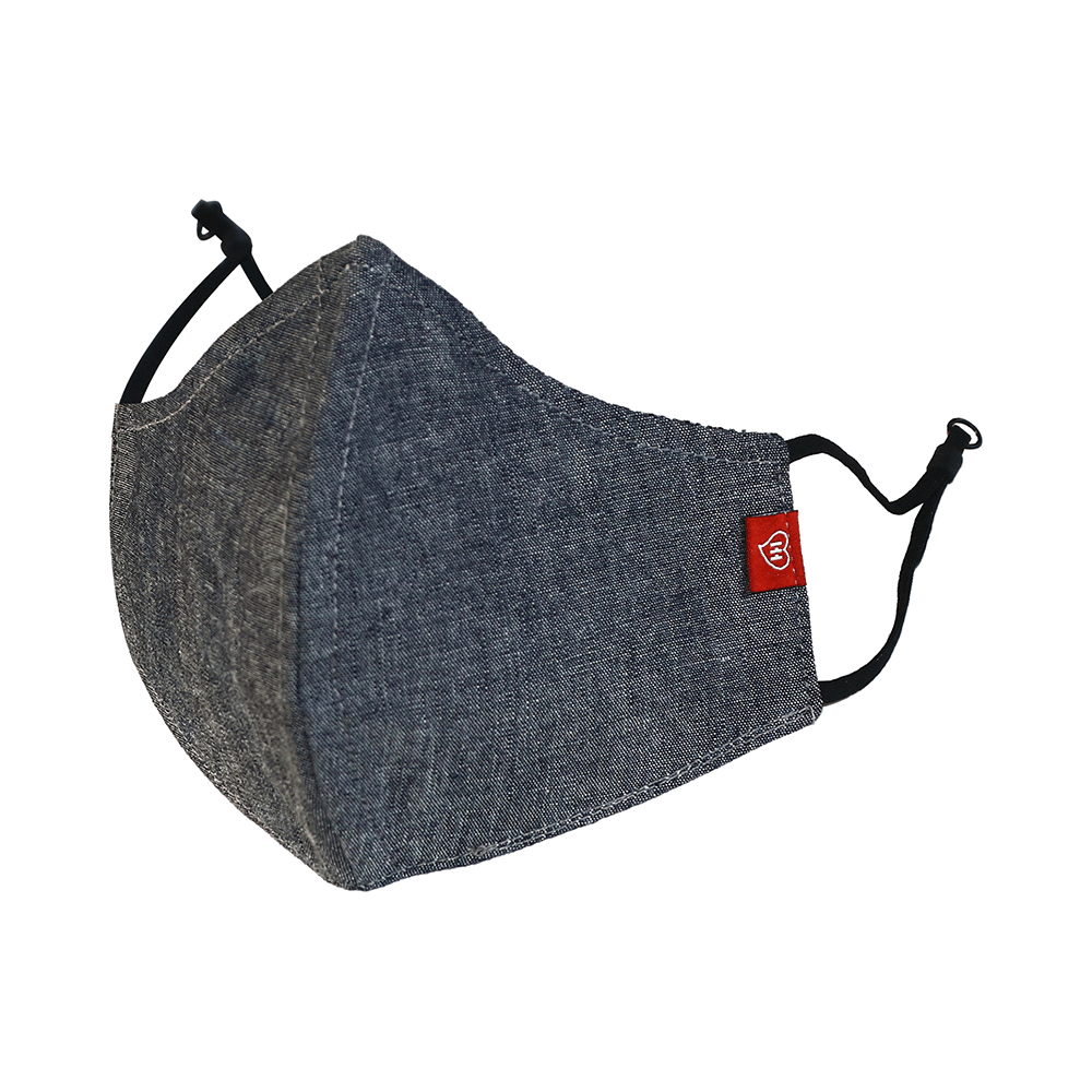 HH 4 Layers Reusable Soft Cotton Meltblown Face Mask Grey - Image 2