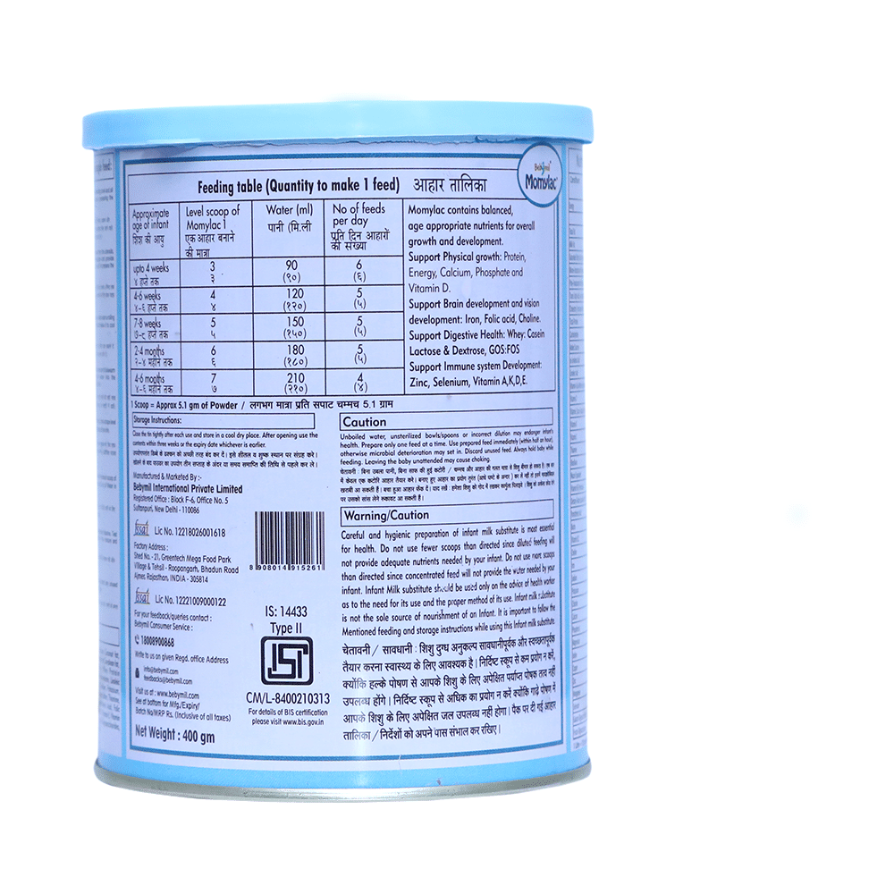 Bebymil Momylac Infant Formula Powder Stage 1 - Image 5