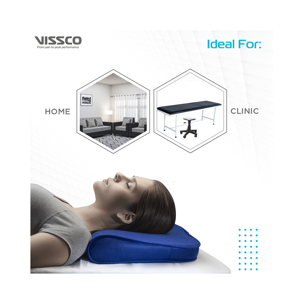 Vissco LIV Cervical Pillow Universal Blue - Image 5