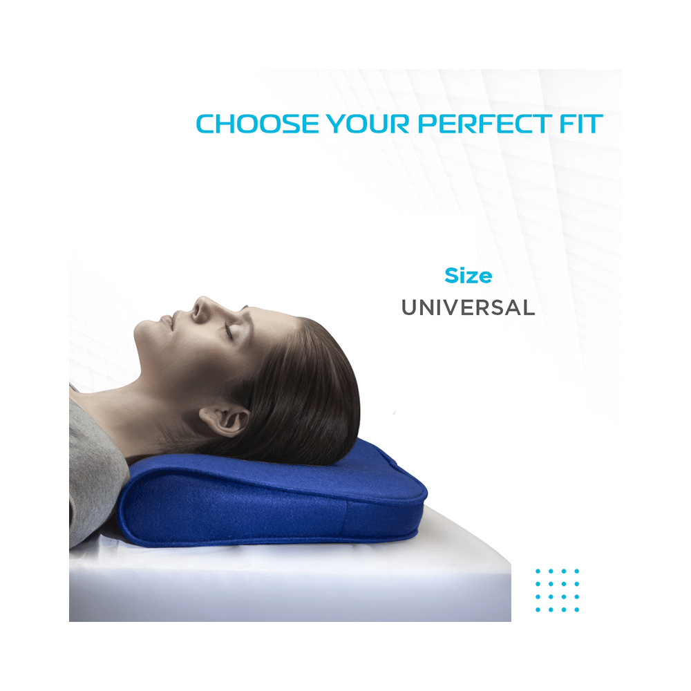 Vissco LIV Cervical Pillow Universal Blue - Image 3