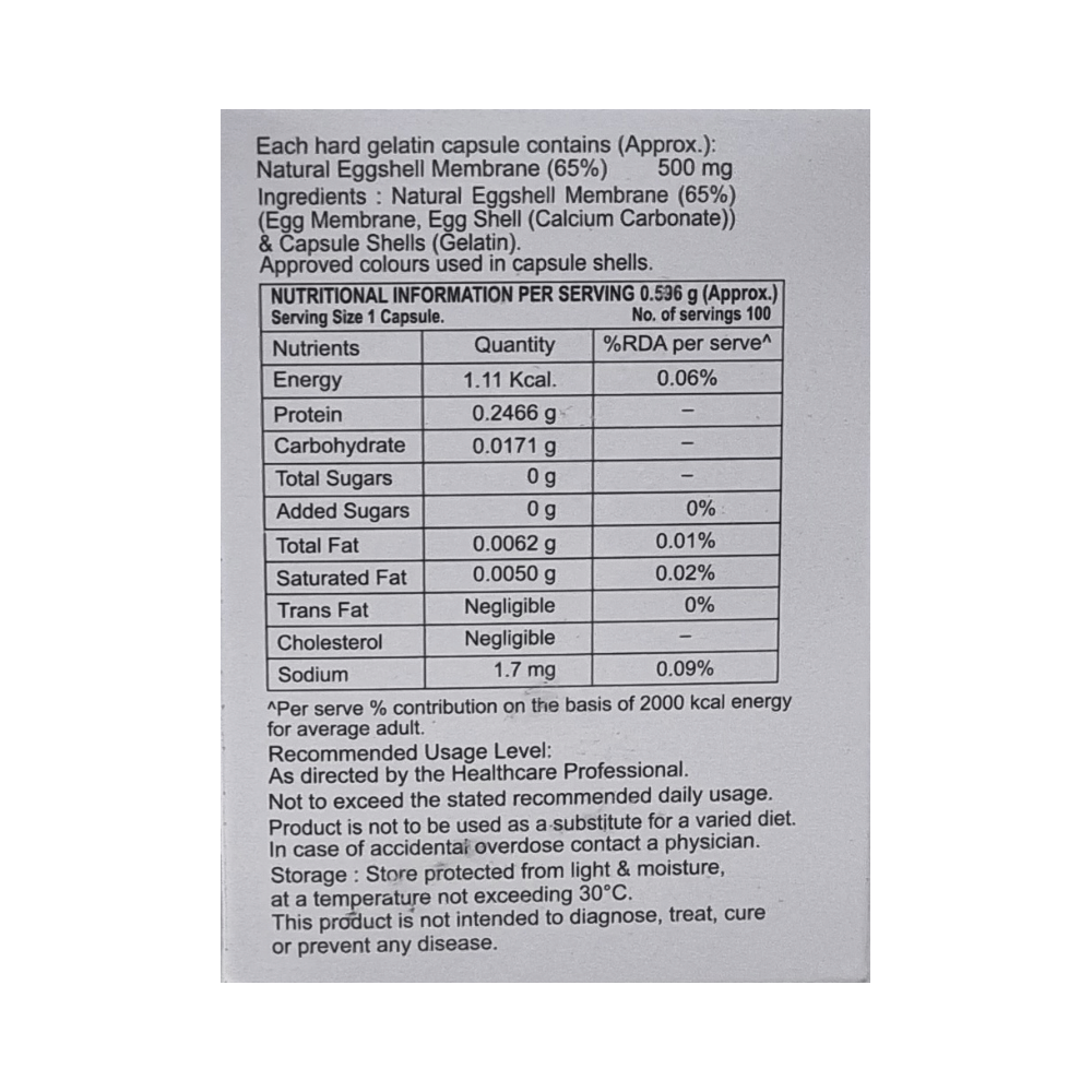 Zerostiff Total Natural Eggshell Membrane Protein Capsule - Image 3