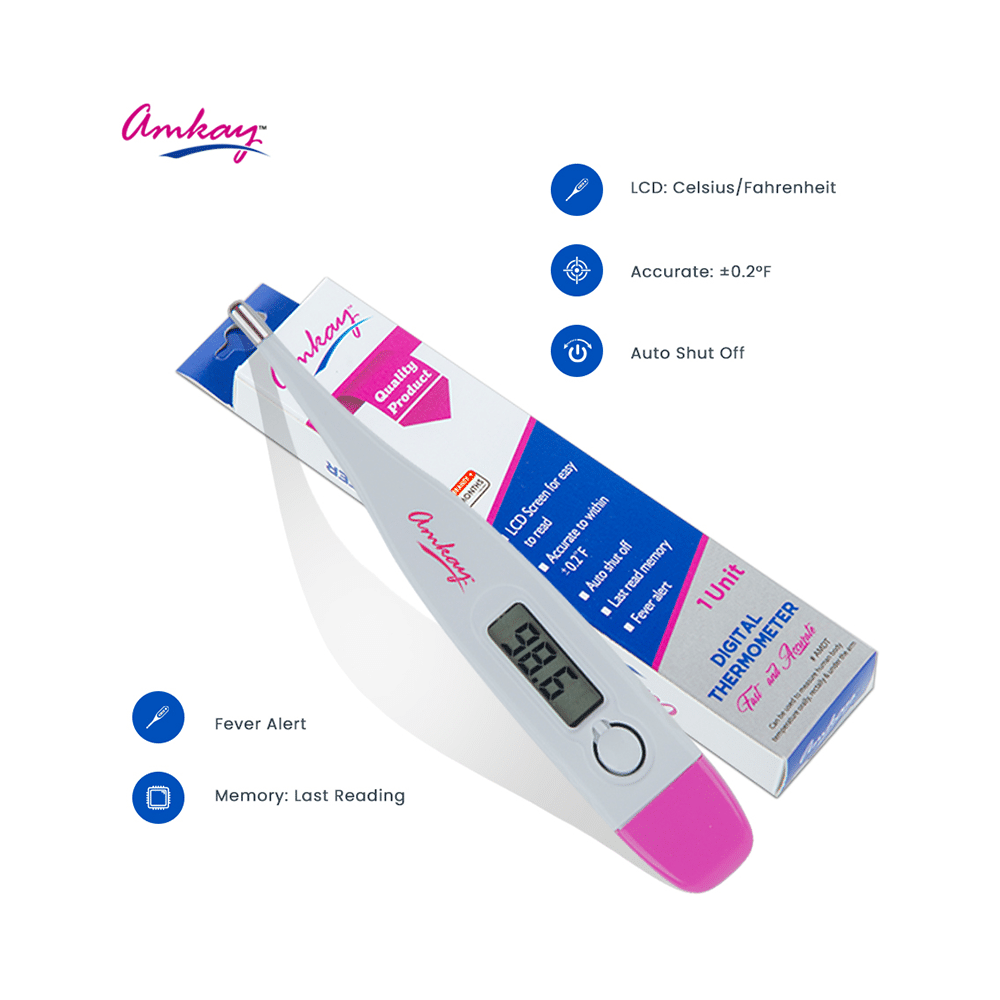 Amkay Digital Thermometer - Quick Results, Body Temperature Measurement - Image 4