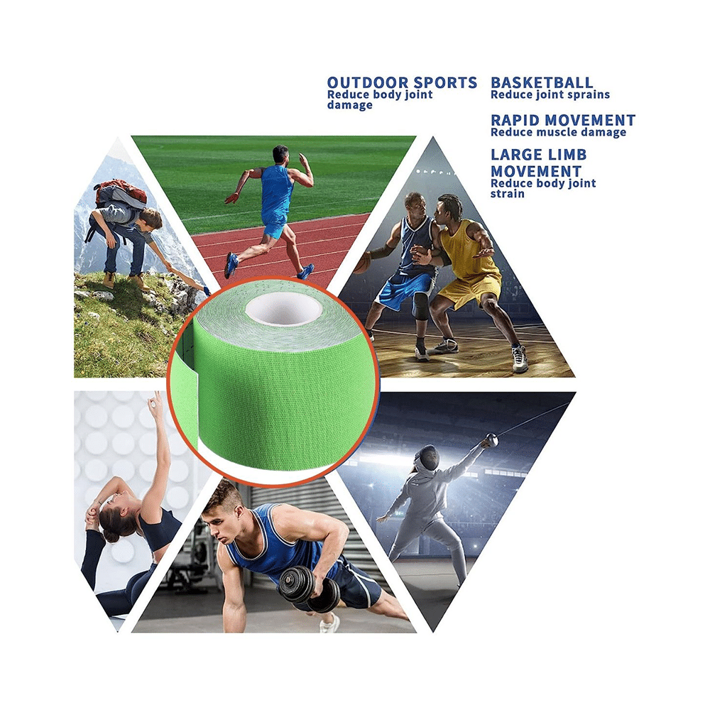 Healthtrek Kinesiology Tape for Physiotherapy  Green - Image 7