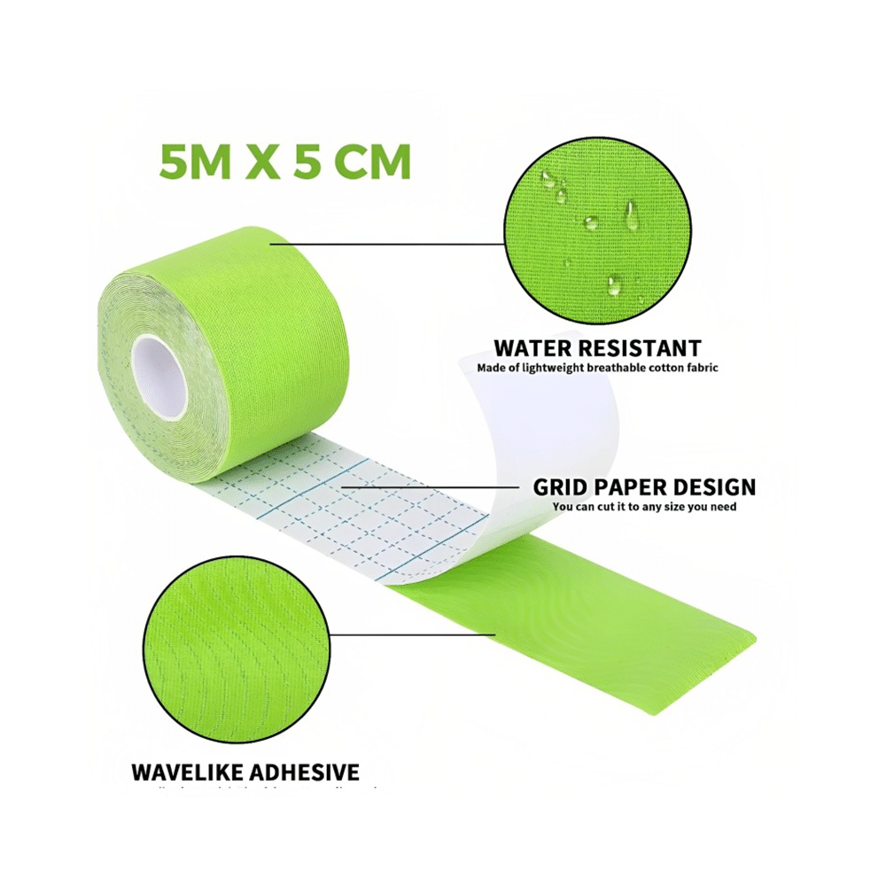 Healthtrek Kinesiology Tape for Physiotherapy  Green - Image 3