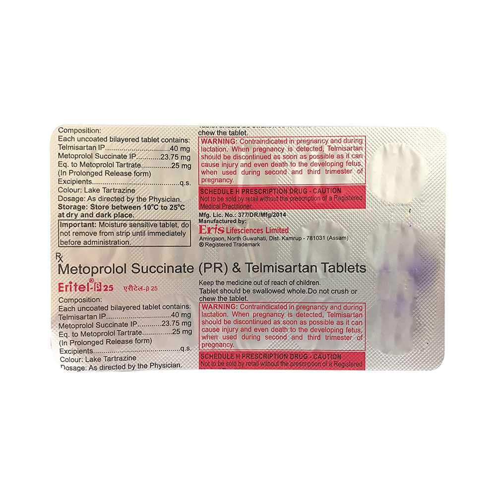 Eritel B 40mg/25mg Tablet PR - Image 3