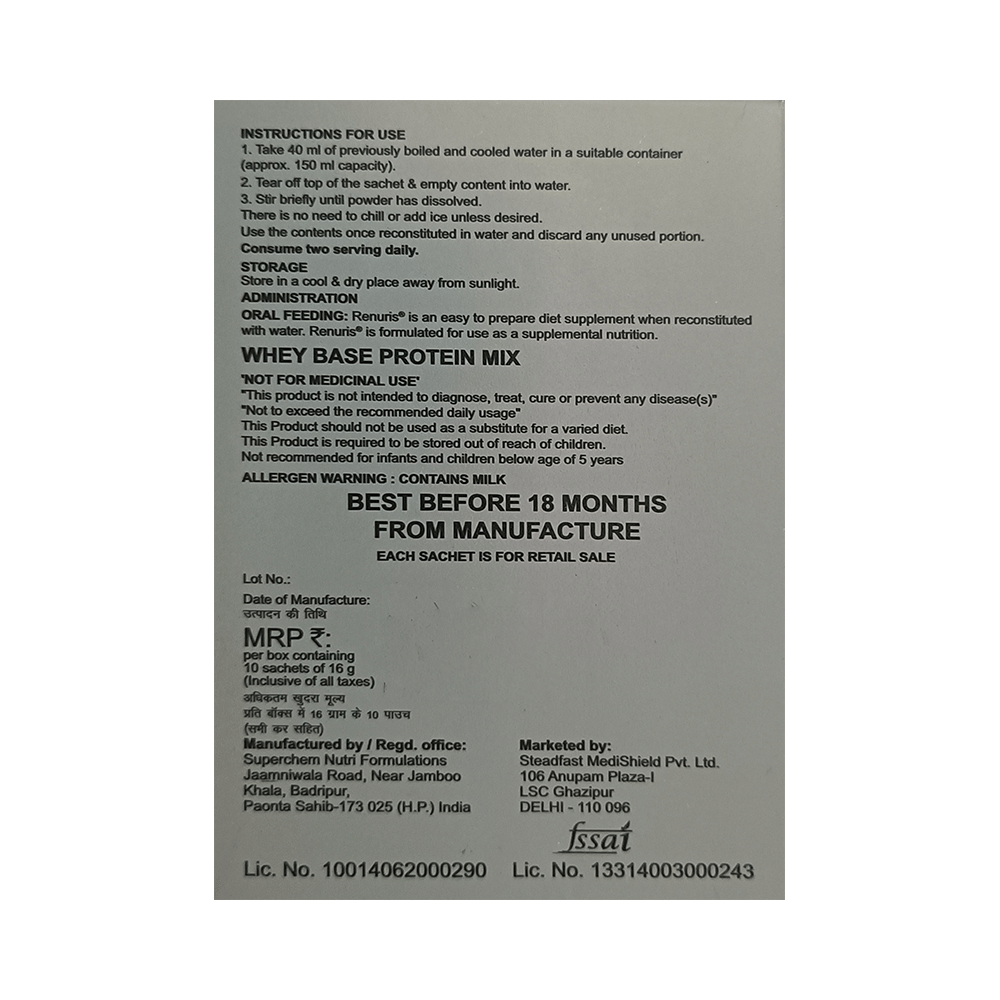 Renuris Specialised Nutrition Powder Orange Gluten Free - Image 3