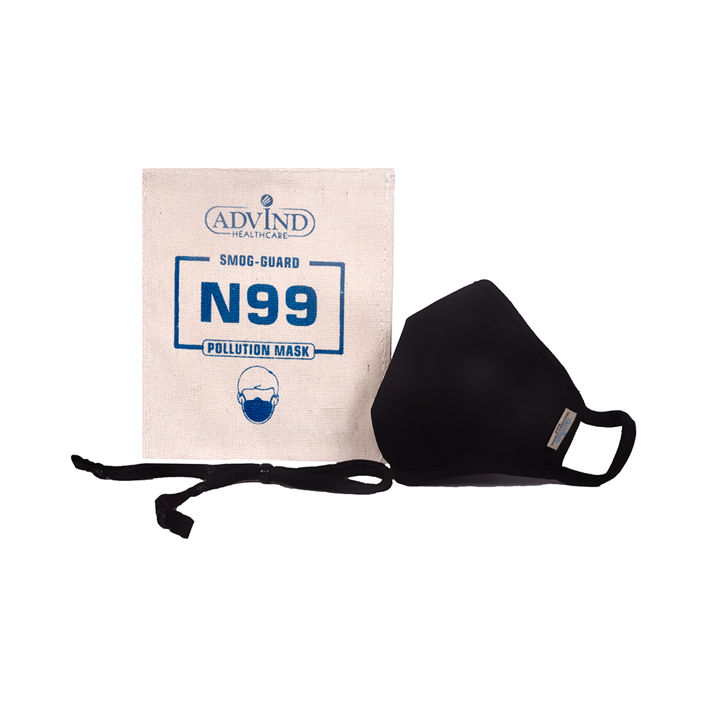 Advind Healthcare Large Black Smog-Guard N99 Pollution Mask - Image 5