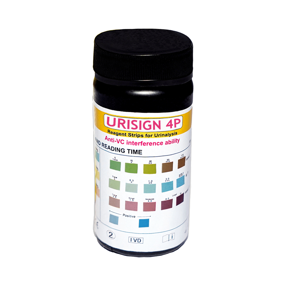 Recombigen Urisign 4 Parameter Reagent Test Strips for Glucose, Protein, Ketone, Micro Albumin Analysis - Image 3