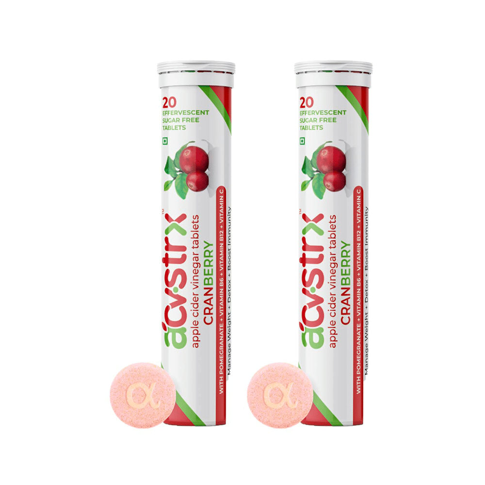 Anisue Healthcare Apple Cider Vinegar Effervescent Tablet (20 Each) Cranberry - Image 1