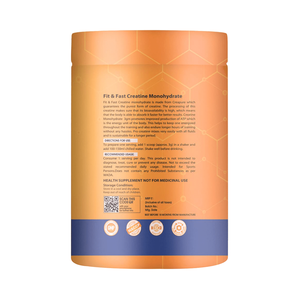Fit & Fast Creatine Monohydrate Powder - Image 2