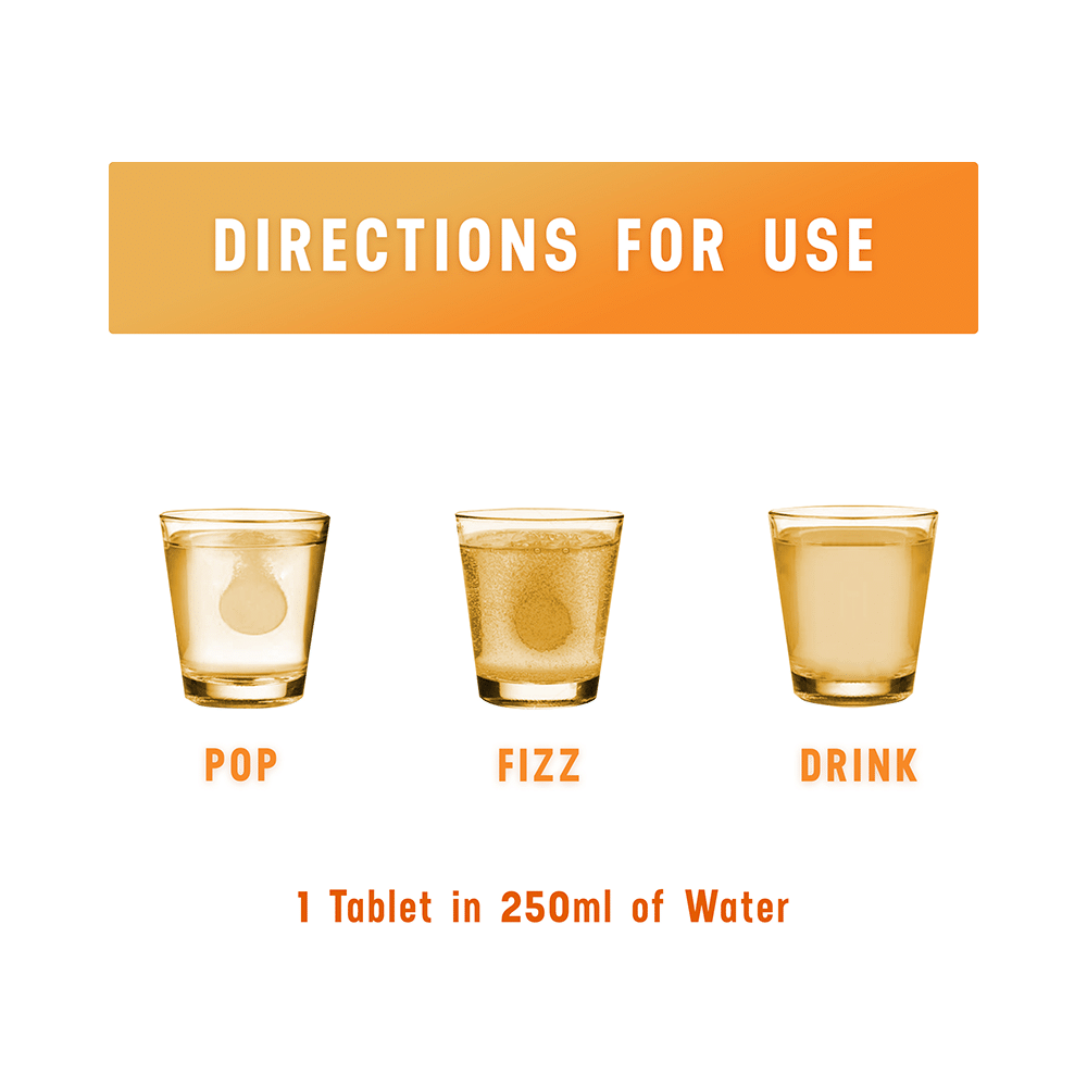 Azani Active Nutrition Natural Vitamin C and Zinc Immunity+ Effervescent Tablet (20 Each) Orange - Image 6