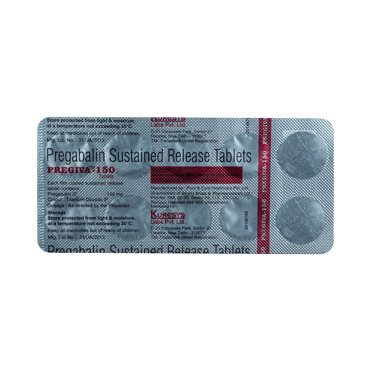 Pregiva 150 Tablet SR - Image 3