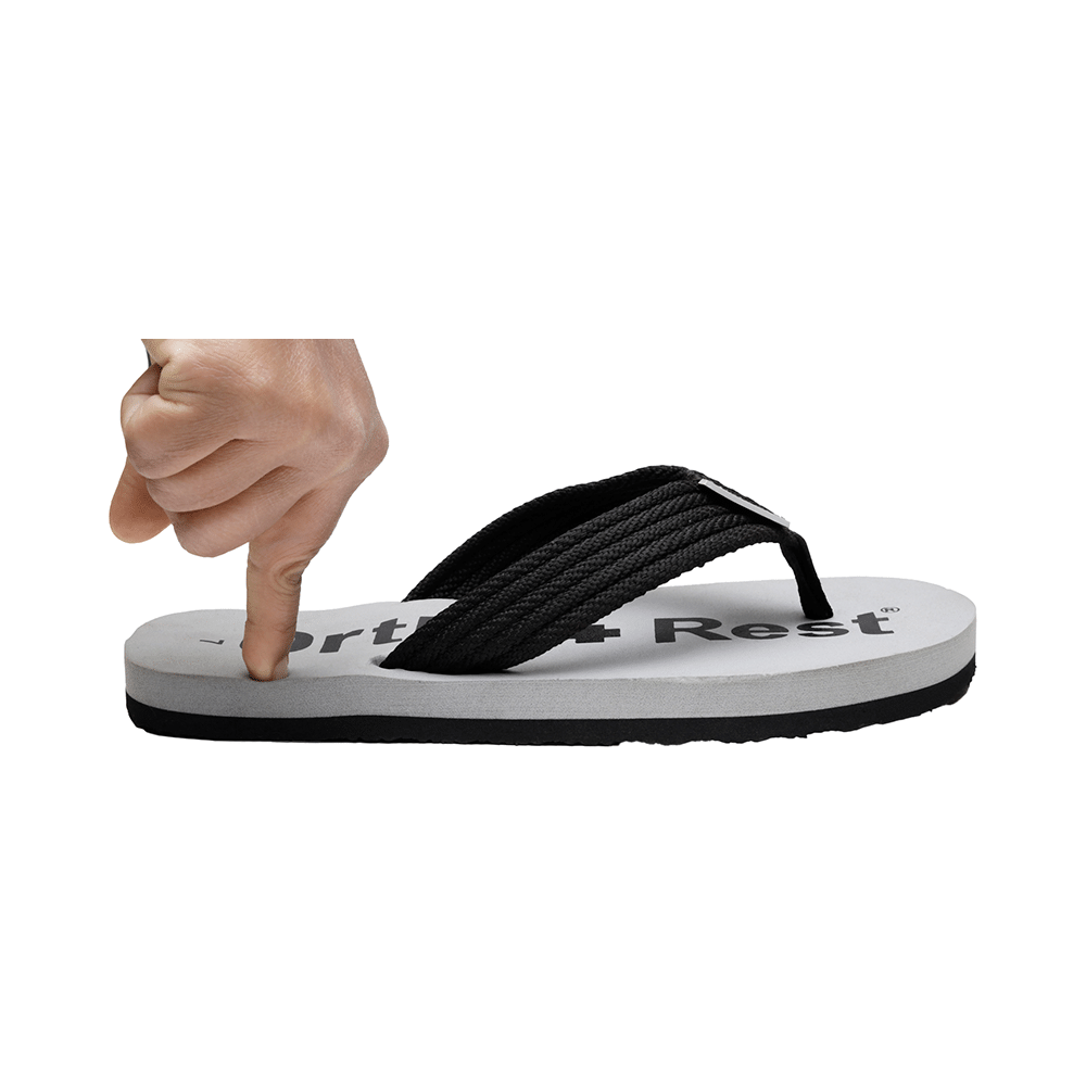 Ortho + Rest Extra Soft Men Slipper Orthopedic For Home Daily Use Slippers Black  9 - Image 3
