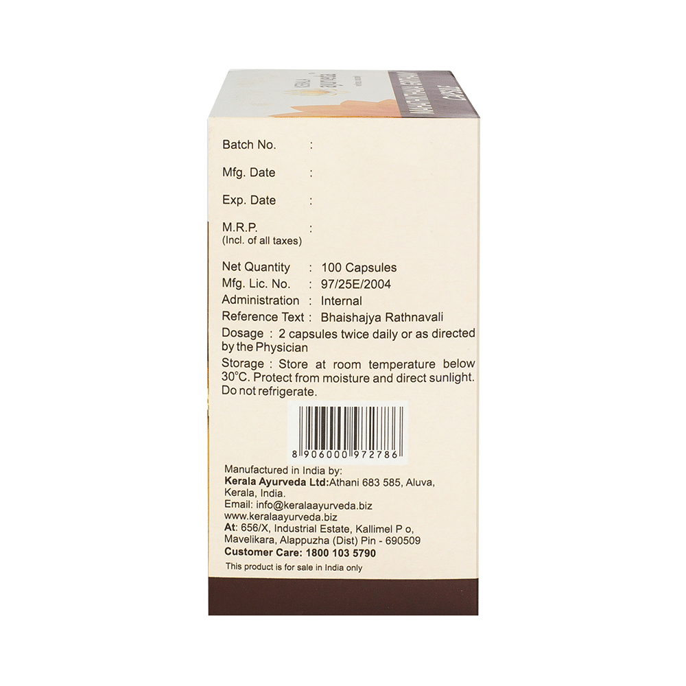 Kerala Ayurveda Mahathikthaka Gritham Capsule |  For Blood Purification, Skin & Gut Health - Image 3