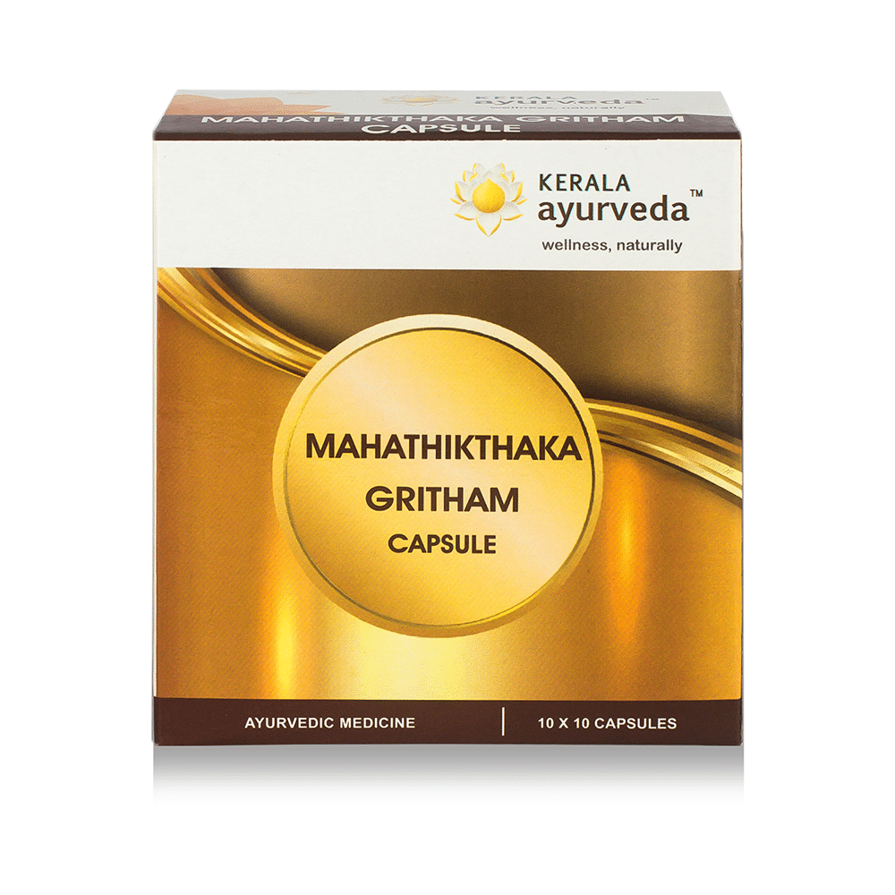 Kerala Ayurveda Mahathikthaka Gritham Capsule |  For Blood Purification, Skin & Gut Health - Image 1