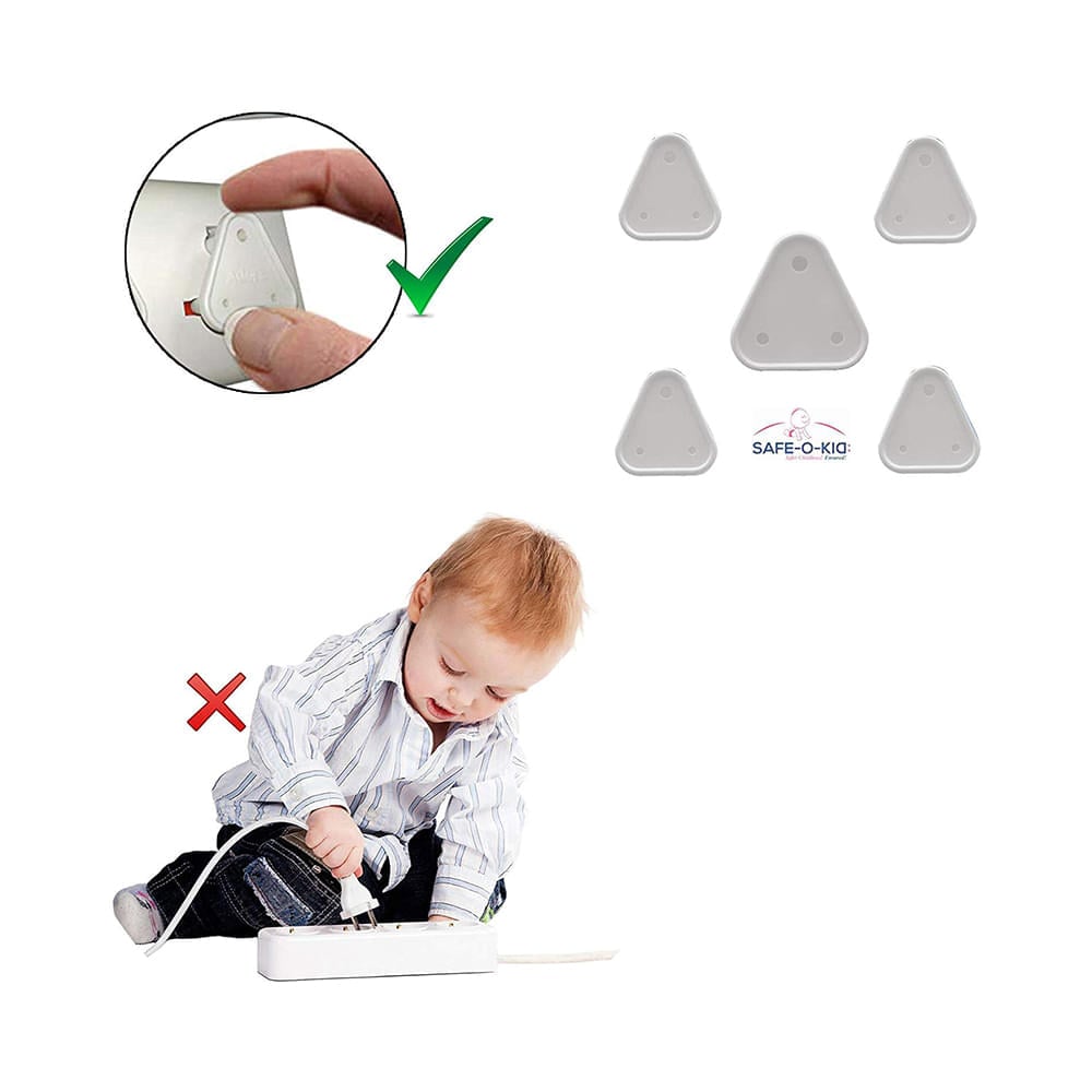 Safe-O-Kid High Quality Anti-Shock Electric Socket Guards White - Image 3