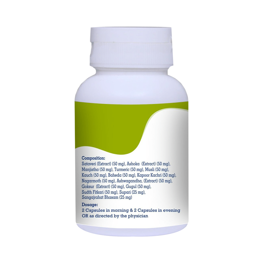 Swakalyan Nari Swasthay Amrit Helps in Treatment of Leucorrhoea & White Discharge Capsule - Image 2