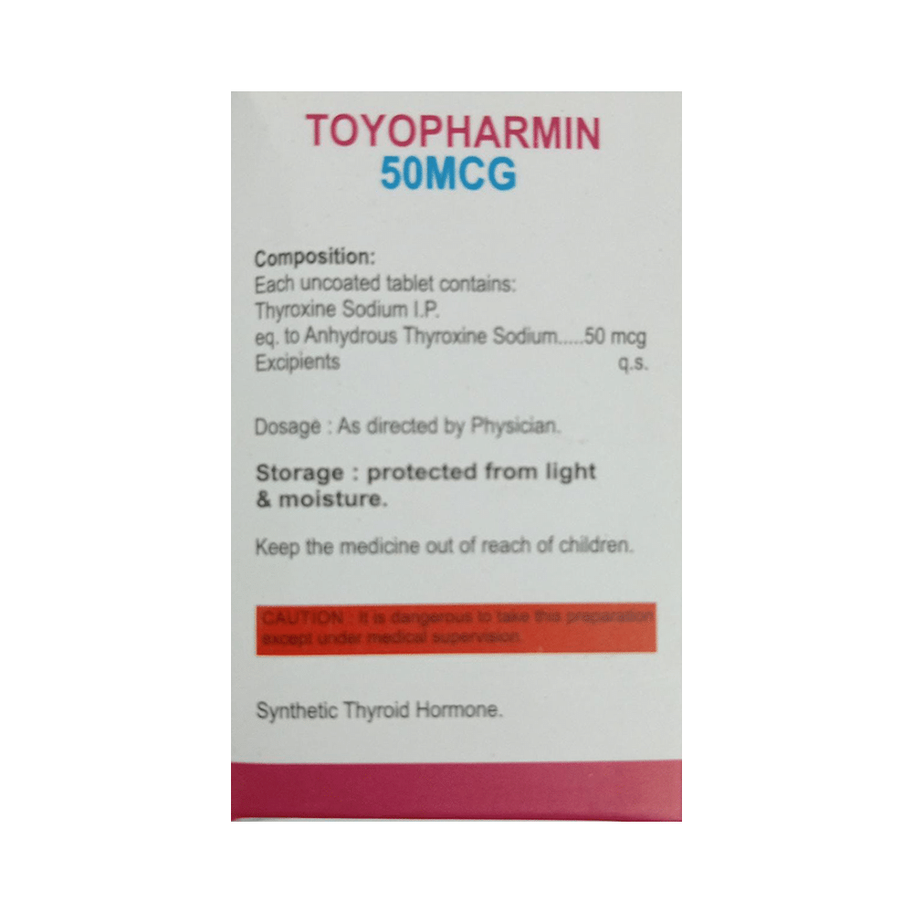 Toyopharmin 50mcg Tablet - Image 2