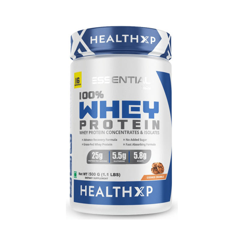 HealthXP 100% Whey Protein Cookie Crumble - Image 1