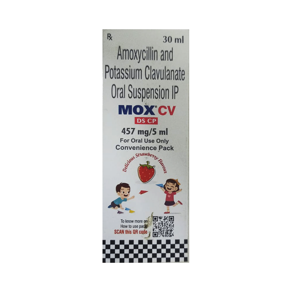 Mox CV DS CP Oral Suspension Delicious Strawberry