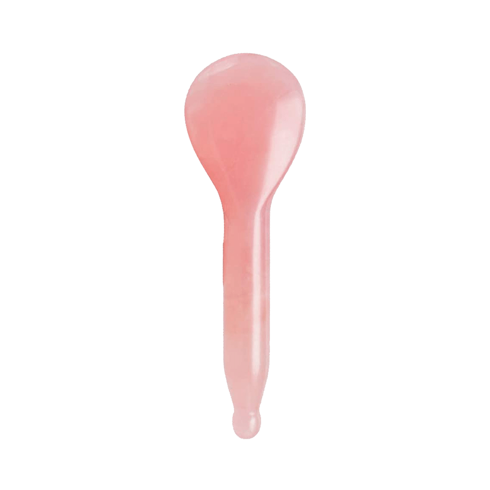 Get Me Craft Spoon Shape Rose Quartz Gua Sha Facial Tool - Image 2
