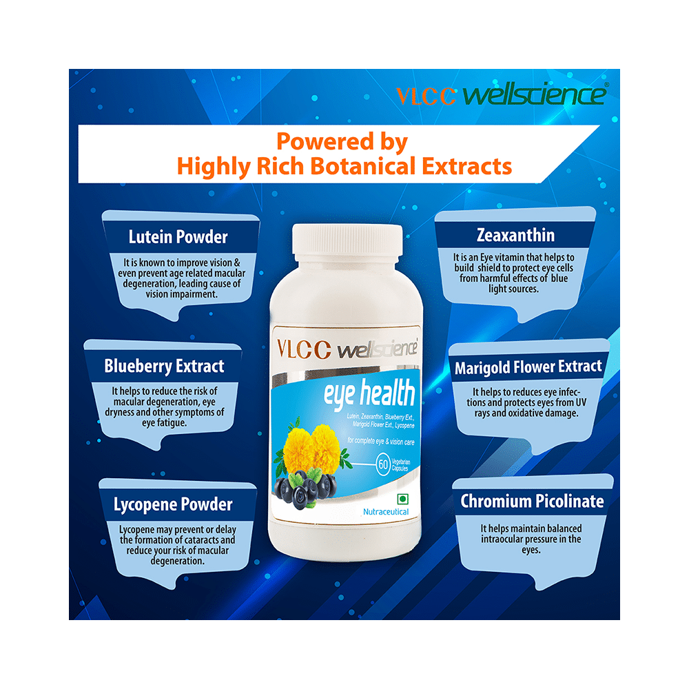 VLCC Wellscience Eye Health Vegetarian Capsule - Image 3