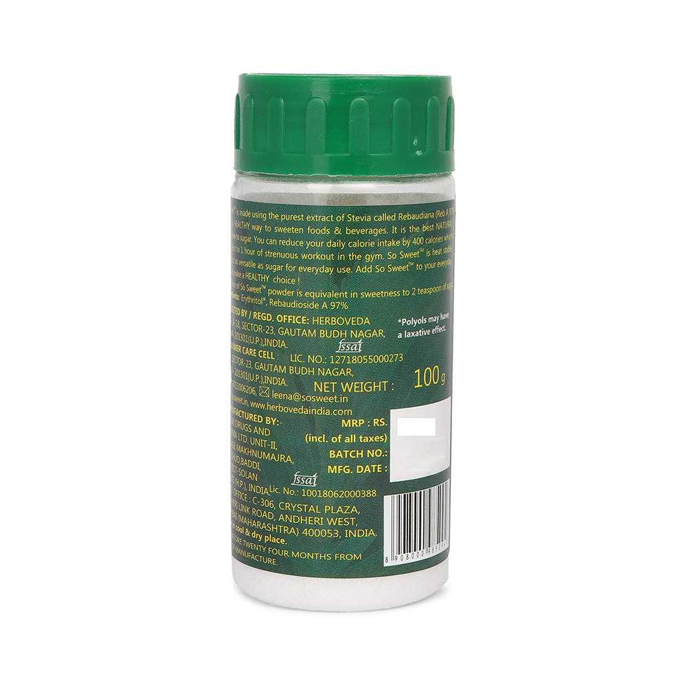 So Sweet Stevia Natural Sweetener for Diabetics | Zero Calorie - Image 2
