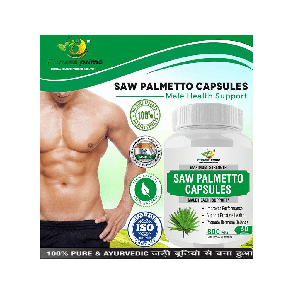 Fitness Prime Maximum Strength Saw Palmetto Male Health Support 800mg Capsule - Image 7