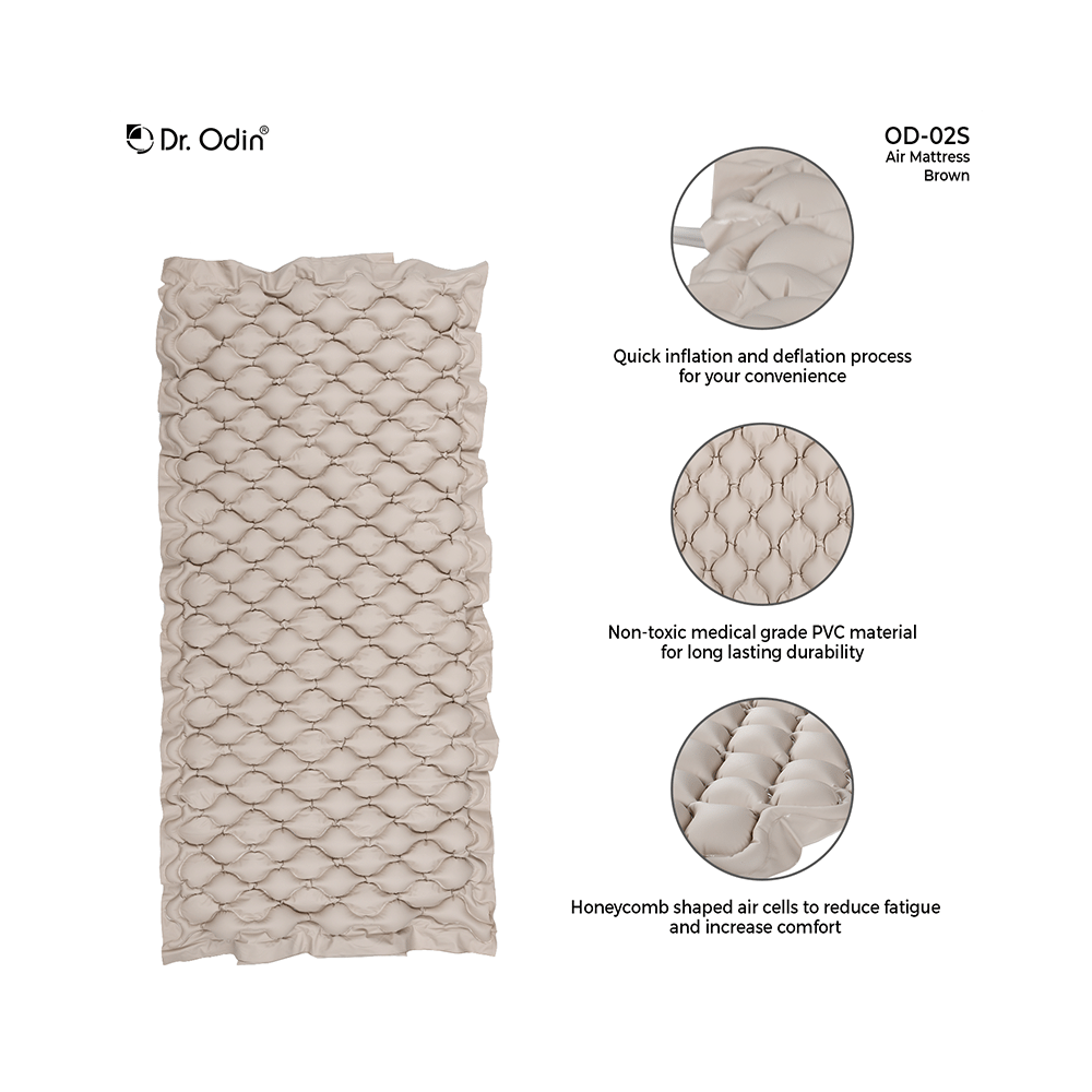 Dr. Odin OD 02S Anti-Bedsore Electric Portable Air Mattress Brown - Image 4