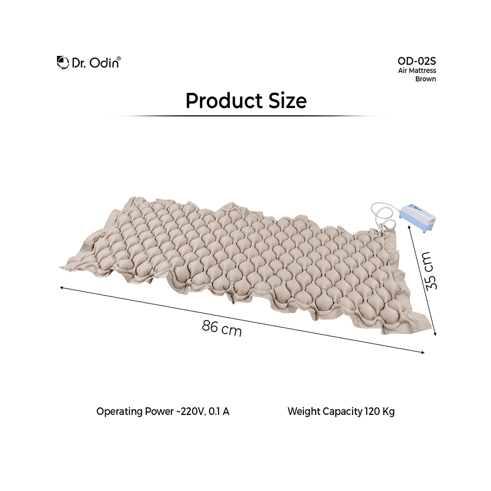 Dr. Odin OD 02S Anti-Bedsore Electric Portable Air Mattress Brown - Image 6