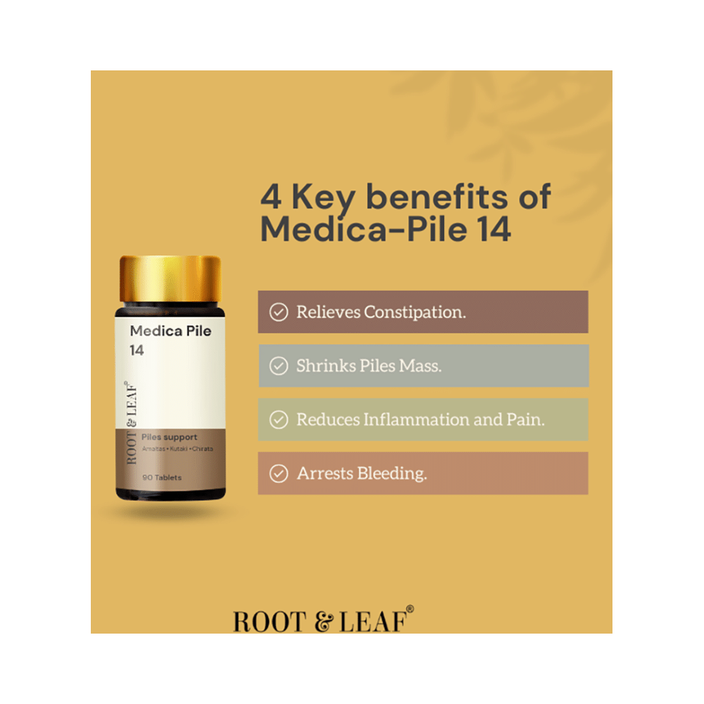 Root & Leaf Medica 14 Piles Support Tablet (90 Each) - Image 3